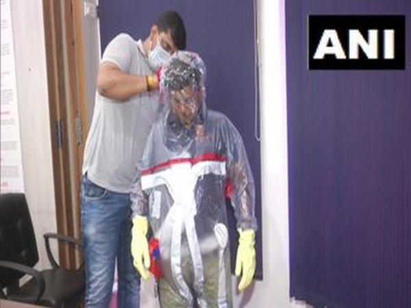A company based in Vadodara developed reusable PPE kits to fight coronavirus pandemic. [Photo/ANI]