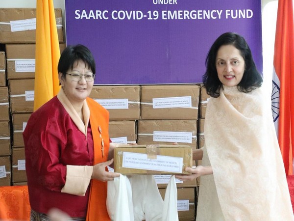 The consignment was handed over by Indian ambassador Ruchira Kamboj to Bhutan Health Minister Dechen Wangmo. (Twitter/ India in Bhutan)