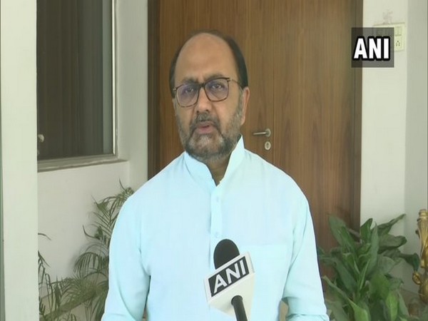 BJP leader and UP Minister Sidharth Nath Singh speaking to reporters on Wednesday. Photo/ANI