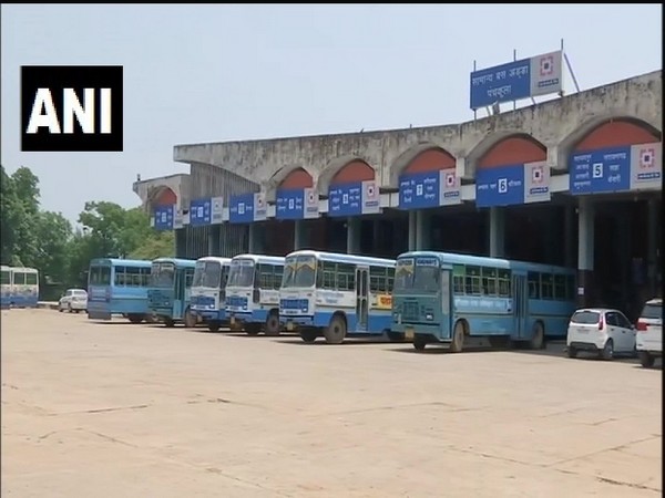 A bus depot in Panchkula, Haryana on Thursday. Photo/ANI