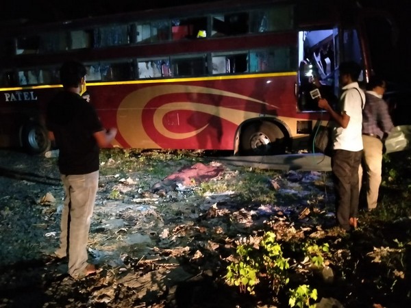 A bus carrying migrants overturns in Odisha