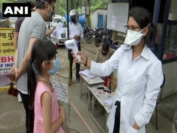 People under a thermal screening in Uttarakhand [Photo/ANI]