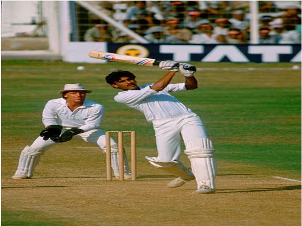 Ravi Shastri during a Test match against England in 1984 (Photo/ Ravi Shastri Twitter)