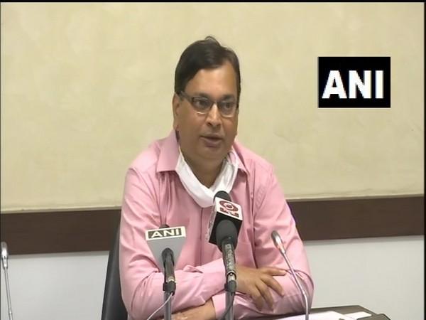 Uttar Pradesh Principal Health Secretary Amit Mohan Prasad speaking at a press conference on Monday. Photo/ANI