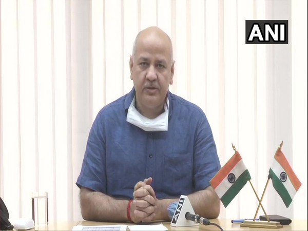 Delhi Deputy Chief Minister Manish Sisodia speaking to reporters on Tuesday (Photo/ANI)