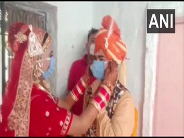 A still from the wedding ceremony held in Jodhpur on Monday. [Photo/ANI]