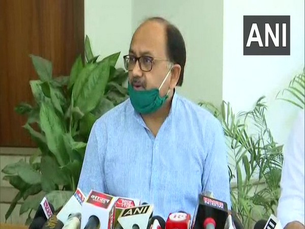 UP Minister Sidharth Nath Singh speaking to reporters in Lucknow on Tuesday. Photo/ANI