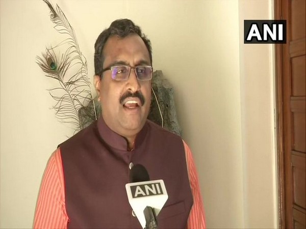 BJP General Secretary Ram Madhav speaks to ANI on Thursday. [Photo/ANI]
