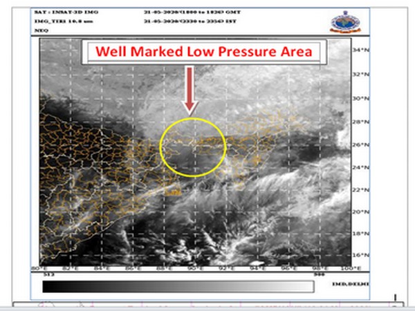 Depression will further weaken into a well marked low pressure area over north Bangladesh. [Photo/India Met. Dept.]