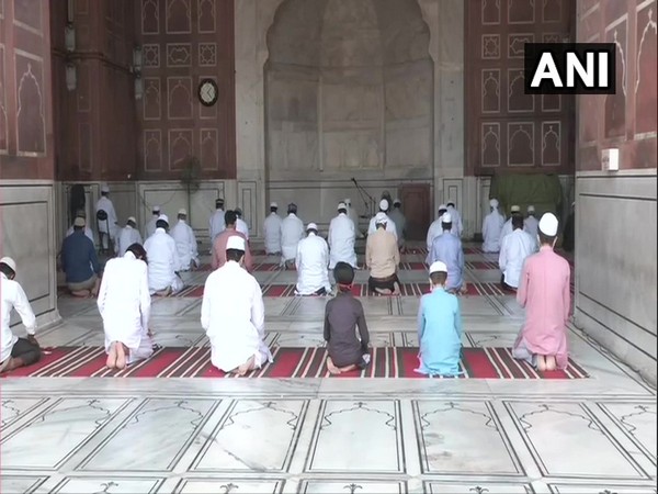 Prayers being offered on Jumat-ul-Vida on Friday, ahead of Eid at Delhi's Jama Masjid