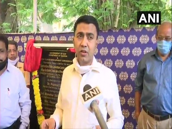 Goa Chief Minister Pramod Sawant while speaking to ANI on Friday. (Photo/ANI)