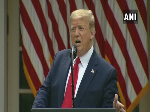 US President Donald Trump addressing a press conference at White House on Friday.