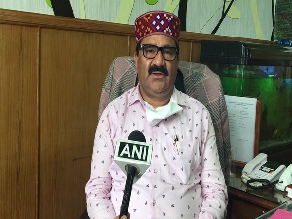 HP Transport Minister Govind Singh Thakur speaking to ANI on Friday. Photo/ANI