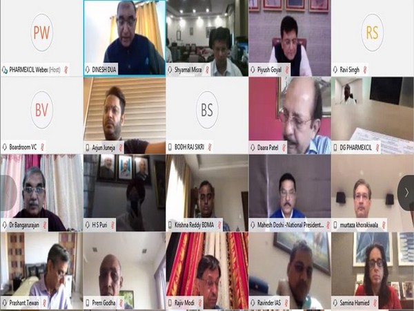 Industry and Commerce, and Railway Minister Piyush Goyal interacted with stakeholders from the pharmaceutical industry on Sunday. (Photo/Twitter)