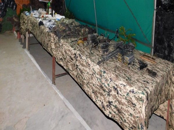 Recovered large cache of weapons (Photo/ANI)