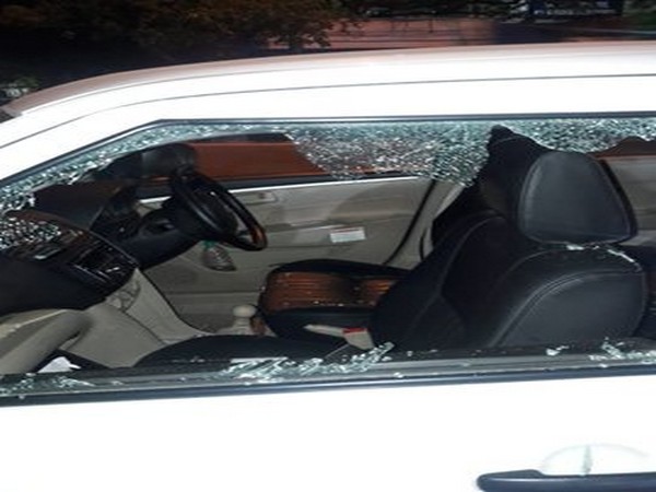 Two bike-borne men intercepted the vehicle of a pilot and looted him near IIT flyover. (Photo/ANI)