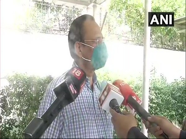 Delhi Health Minister Satyendar Jain speaks to media in New Delhi on Thursday [Photo/ANI]