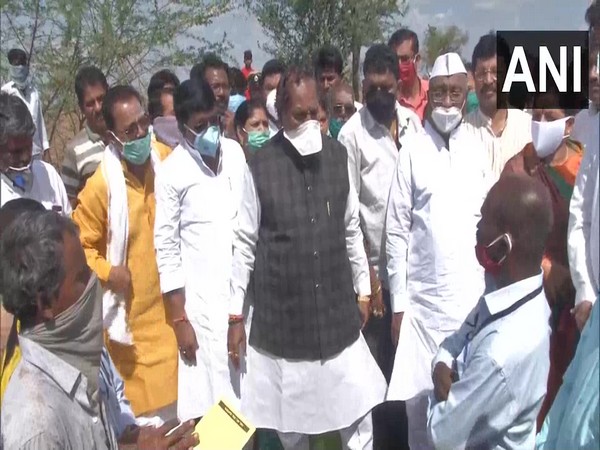 Karnataka Rural Development and Panchayat Raj Department Minister KS Eshwarappa visited Honnakiranagi village in the state on Friday.