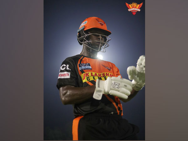SRH all-rounder Sherfane Rutherford (Photo/ SRH Twitter)