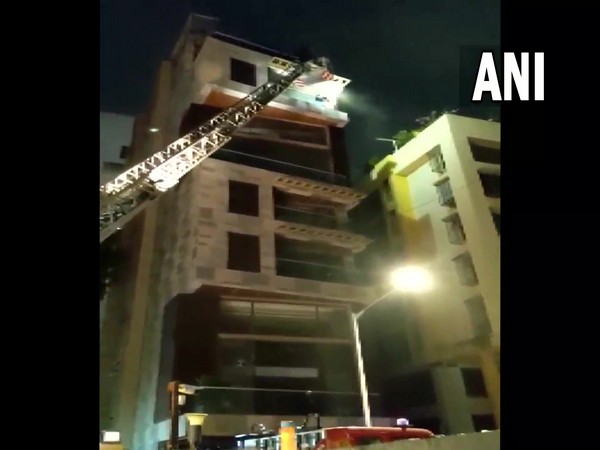Visual of the Nutan Villa building in Mumbai that caught fire (Photo/ANI)