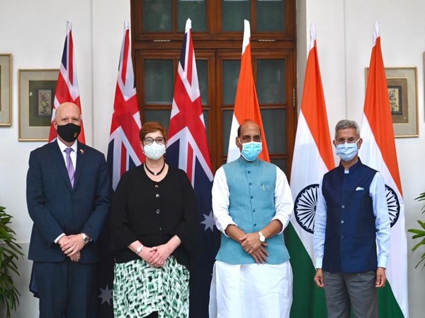 India's Minister of Defence, Rajnath Singh, and Minister of External Affairs, S. Jaishankar, welcomed Australian Minister for Foreign Affairs Marise Payne, and Minister for Defence Peter Dutton MP
