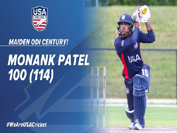Monank Patel (Image: USA Cricket's Twitter)