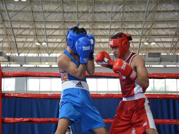 Boxers in action on Day 3 of 5th Elite Men's National Boxing Championships (Photo: Twitter/Boxing Federation of India)