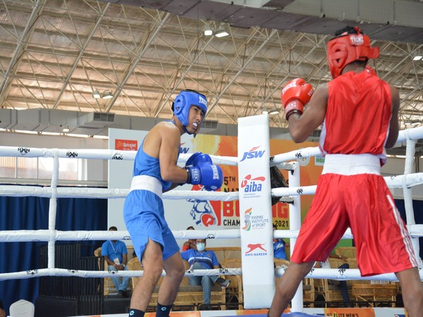 Boxers in action on Day 3 of 5th Elite Men's National Boxing Championships (Photo: Twitter/Boxing Federation of India)