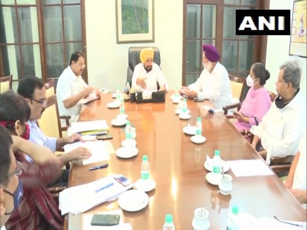 Visuals from the Punjab Cabinet meeting in Chandigarh. (Photo/ANI)