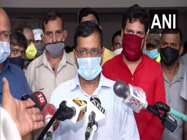 Delhi Chief Minister Arvind Kejriwal speaking to reporters on Friday (Photo/ANI)