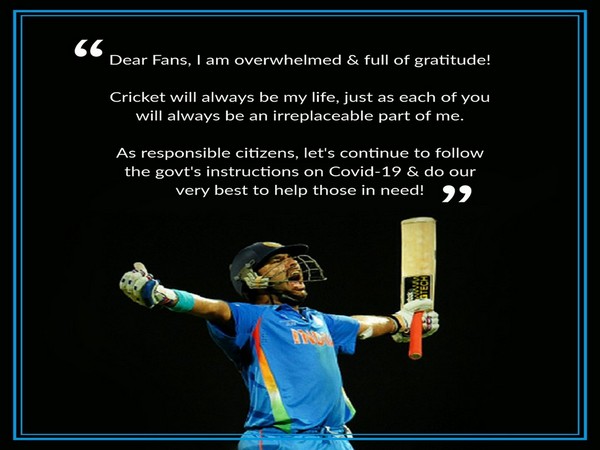 Former Indian cricketer Yuvraj Singh (Photo/ Yuvraj Singh Twitter) 
