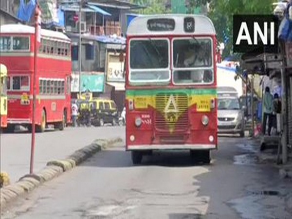 Brihanmumbai Electric Supply and Transport (BEST) bus services have resumed in Mumbai (Photo/ANI)