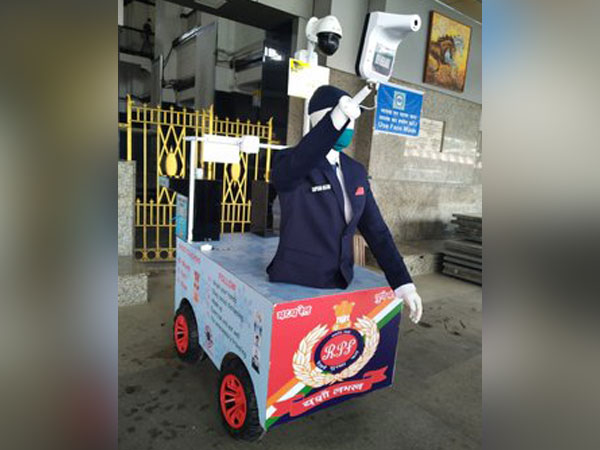 Railway Protection Force, Pune launched CAPTAIN ARJUN robot to screen passengers (Photo/ANI)