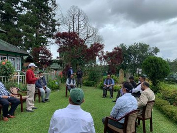 Visuals from the interaction in Shillong, Meghalaya on Saturday. (Picture credit: Meghalaya CM's Twitter)