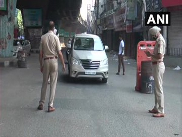 Weekend lockdown in effect in Ludhiana today, only essential shops allowed to be open. [Photo/ANI]