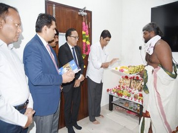 Andhra Pradesh Finance Minister Buggana Rajendranath performed special prayers in his chamber in Amaravati.