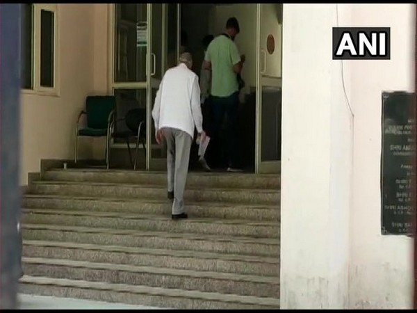 A visual of Delhi Minorities Commission chairperson Zafarul Islam Khan at Delhi Police Special Cell office on Tuesday. [Photo/ANI]