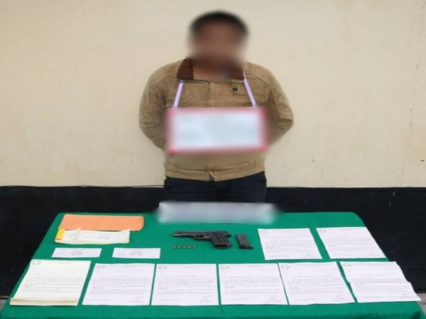 NSCN (K-YA) member apprehended by the security forces from Perizie Colony, Kohima on July 14.