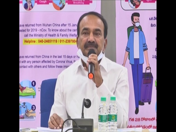 Telangana Health Minister Eatela Rajendra.  