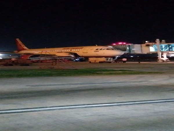 An Air India flight AI 1317 carrying 116 Indians from Auckland, New Zealand landed at Chandigarh International Airport yesterday. [Photo/ANI]