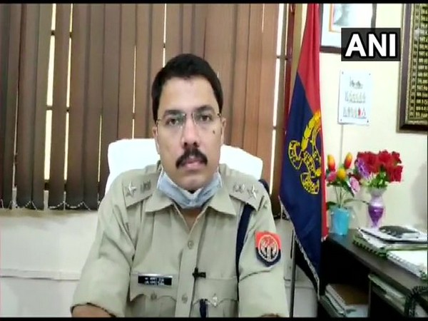 Amroha SP Vipin Tanda speaking to ANI on Thursday.