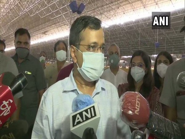 Delhi Chief Minister Arvind Kejriwal speaking to reporters on Thursday.