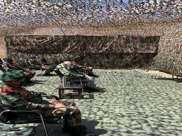 Prime Minister Narendra Modi on Friday visited Ladakh and interacted with Army, Air Force and ITBP personnel. (Photo/ANI)