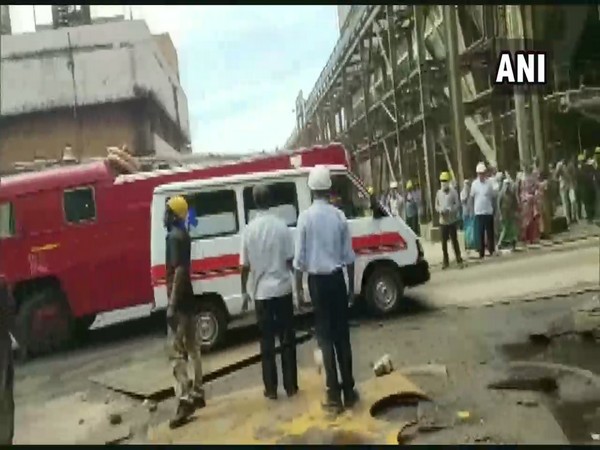Authorities reach the Neyveli Lignite Power Plant after the explosion.
