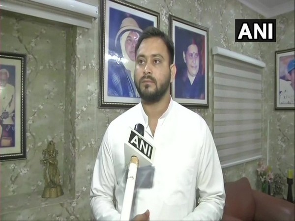 RJD leader Tejashwi Yadav speaking to ANI on Monday. (Photo/ANI)