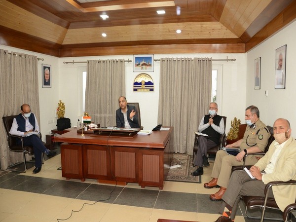 Himachal Pradesh Chief Minister Jai Ram Thakur addressing a video conference on Monday (Photo/ANI)