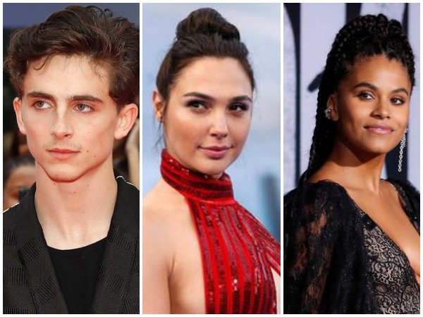 Zazie Beetz, Gal Gadot and Timothee Chalamet