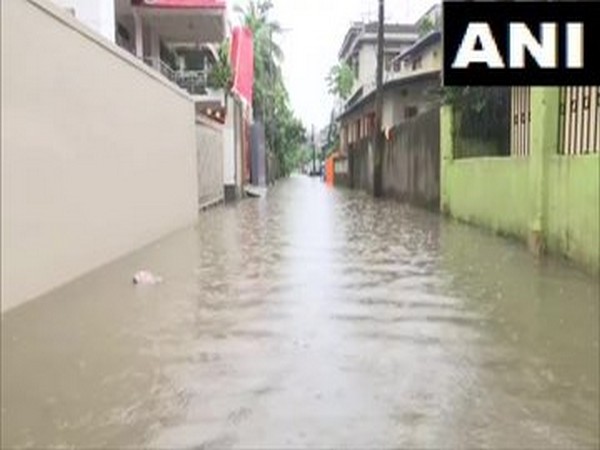 Heavy rains caused water logging in Assam's Guwahati (Photo/ANI)