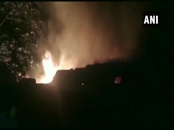 A furniture warehouse caught fire in Asansol, West Bengal on Monday night.