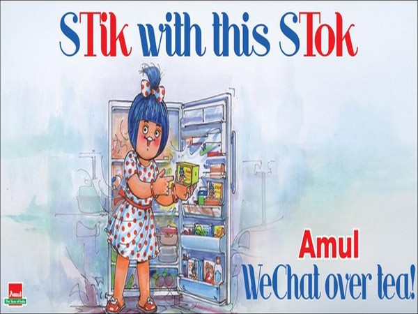 Amul's new doodle on ban of 59 Chinese apps in India (Image Source: Twitter)